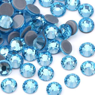 China Colorful Acrylic Flatback Gem Glass Crystal Rhinestones Flat Back Non Hotfix For Garment Shoes Bags Nail Art for sale