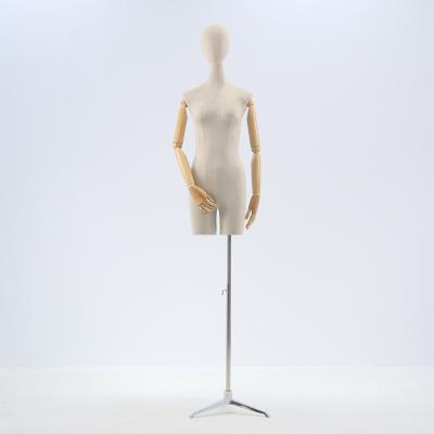 China With Arms Adjustable Full Body Makeup Female Fashion Mannequin Head With Shoulders for sale