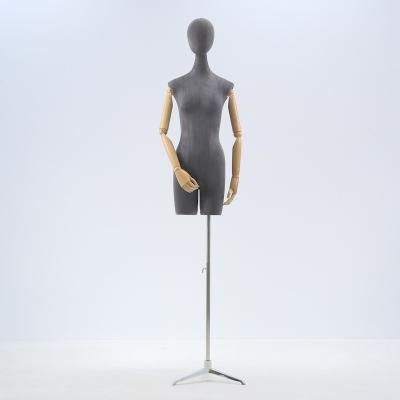 China With Half Arm Body Cloth Female Plus Size Works Mannequins For Clothes Display for sale