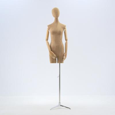 China With Half Arm Body Cloth Female Plus Size Tailors Mannequins For Clothes Display for sale