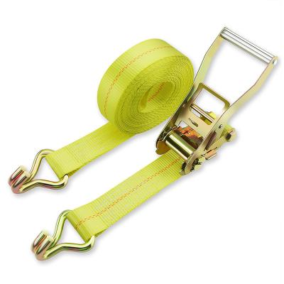 China Hot Selling Polyester 2 Inch 5 Ton Cam Ratchet Buckle Link Logistic Strap Lock Down With Choice Of J-Hook Or Float Hook Best In Amazon for sale