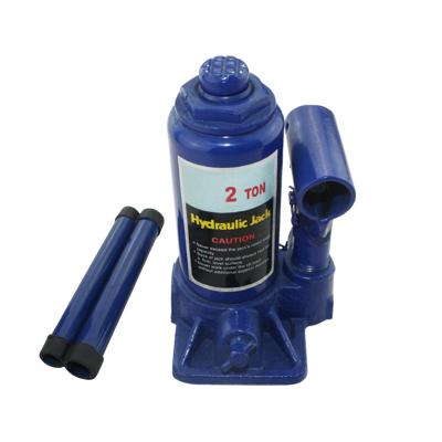 China Car Jack High Quality And Durable Safe Dual Ram 2ton/12 Ton High Efficiency Hydraulic Bottle Jack Low Profile With Pressure Gauge for sale