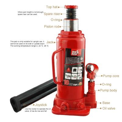 China Car Jack Factory Direct Sale 20 Ton Air Motorized Hydraulic Bottle Jack Two-Way Cylinder for sale