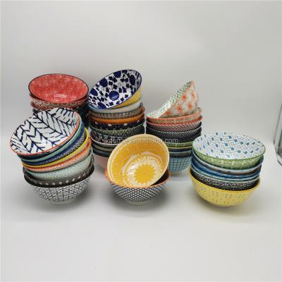 China Viable Wholesale Ceramic Dinnerware Porcelain Salad Bowl Decorative Fruit Bowl 6.25