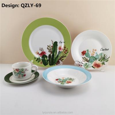 China Disposable ceramic dinner set, china dinnerware sets, porcelain ceramic material dinnerware for sale