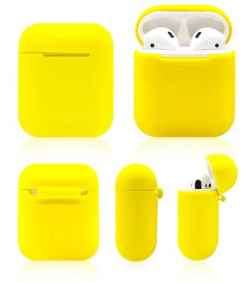 China Silicone Protective Shockproof Wireless Charging Earbuds Case Cover Skin Compatible for Apple AirPods 1 & 2 for sale