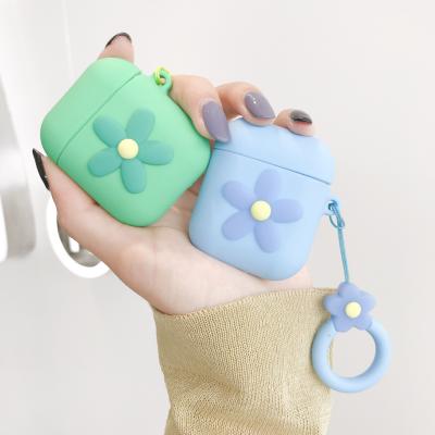 China For Airpods Silicone Case Cover Compatible for Apple Airpods 1&2 [Cute Design][Best Gift for Girls or Couples] for sale