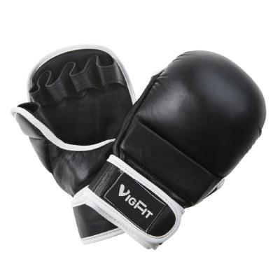 China Durable Custom Logo PU Muttahida Majlis-e-Amal Training Boxing Gloves for sale