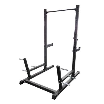 China Modern Wholesale Fitness Cross Fit Home Gym Equipment Half Power Rack Squat Cage for sale