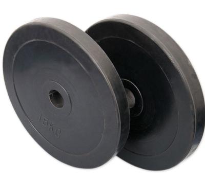 China Normal Use Hot Selling Power Shaping Black Rubber Weight Bumper Plate for sale