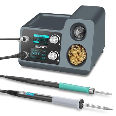 China handskit T1245 Soldering Station Dual Handle Solder iron OLED Digital Adjustment Auto Sleep  T12 and 245 Welding T1245 for sale