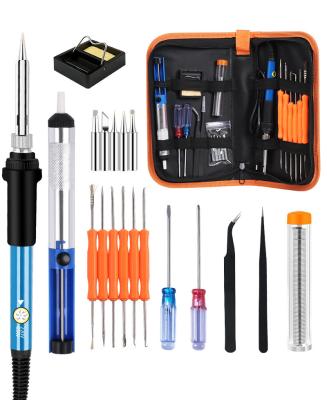 China Pencil Grip handskit 936 60W Soldering Iron set Adjustable Temperature Electric Solder Iron Mini Handle Heat Pencil Welding Repair Tools bag for sale