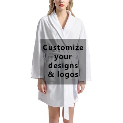 China Custom Female Blank Design QUICK DRY Logo High Quality Clothing Sleepwear Dropshipping Printing Manufacturers Wholesale Women's Bathrobe for sale