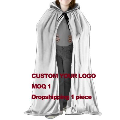 China Digital Printing FORUDESIGNS CUSTOM Printing Kids Cape Hooded Coat Printed Your Own Photo Logo/Picture/Design/Kids Costume Halloween Dropship for sale