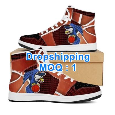 China CUSHIONING FORU high top leather sneakers brand name prices Dropship 2020 print sports on demand wholesale woman shoes fashionable print for sale