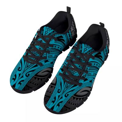 China Fashion\Comfortable\Durable\Breathable\Lit Outdoor Basketball Shoes Forudesigns Man Running Shoes Jogging Polynesian Tribal Stripe Print Sports Shoe For Running Breathable for sale