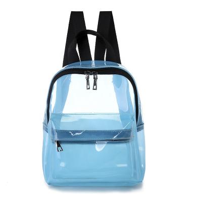 China M&d Waterproof Promotion Transparent Pvc Jelly Backpack Clear School Bag For Teenage Girls for sale