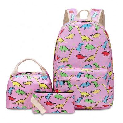 China M&d Waterproof School Bags Kids Backpacking Girls with 3 Pencil Lunch Bag Set and Packets Pcs Book for Student Canvas Pics Girl Backpacking Kid for sale