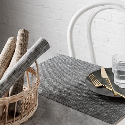 China M&d Viable Heat Resistant Stain Resistant Non Slip Place Mats For Kitchen Table, Washable Durable Table Mats Woven Pvc PVC Placemat for sale