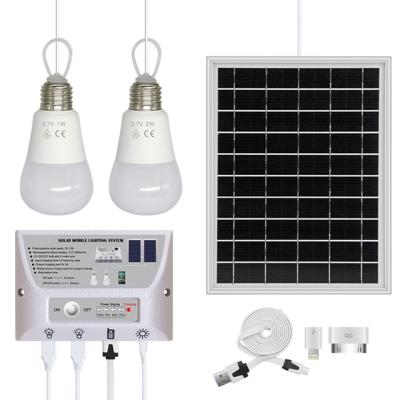 China Latest Selling Home Lighting Portable Home Phone Charging Solar Power Kit for sale