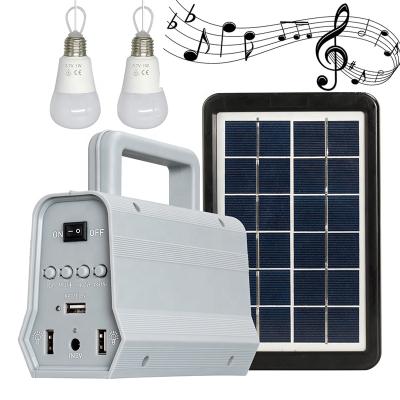 China Home solar kit home hot sales solar power rechargeable mp3 player working system for sale