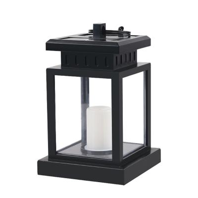 China Garden Outdoor Solar Lanterns Pour Patio Lantern Camping 12 Led Light Solar Outdoor Decorative Flame Ligh for sale