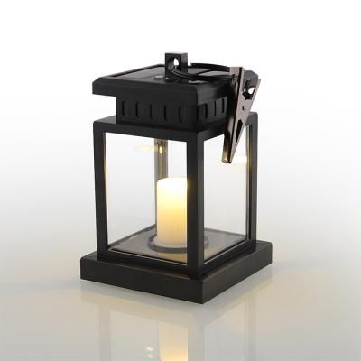 China Garden Solar Lantern Set Solar Lantern Outdoor Decorative Flame Light for sale