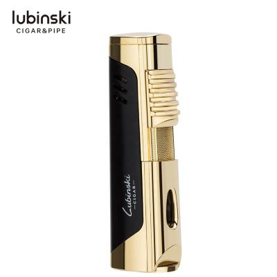 China 1 Single Flame Cigar Lighter Guangzhou YuJia Cigar Lighter With Cigar Punch for sale