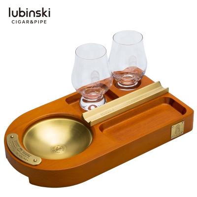 China Best of Gift Set Ashtray Two Gift Set Cigar Lighter Cup Glasses for sale