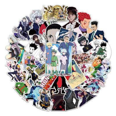 China 2021 September Hunter X Hunter Anime Stickers 50PCS Anime 3d Sticker Decorative Sticker New For Laptop Car Guitar Bike for sale