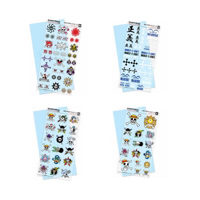 China One Piece Decorative Sticker Anime Clear Sticker Sheet For Bottle Luggage Phone Notebook DIY Custom Sticker Vinyl for sale