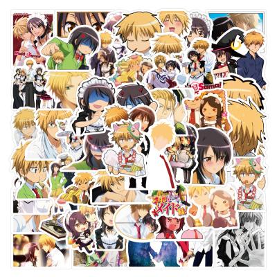 China 50PCS Decorative Sticker Maid Sama Anime Sticker Cartoon Sticker For Notebook Wall Car Laptop Luggage Kids Anime Stickers for sale