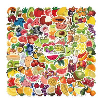 China 100PCS Decorative Sticker Mixed Fruit Sticker Kawaii Label For Kids Toys Notebook Bottle Food Package Sticker for sale