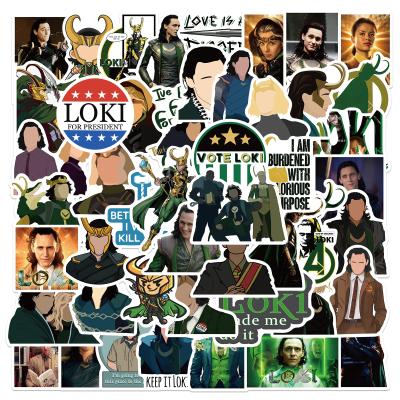 China Decorative American Telephone Tom Hiddleston Custom Loki Graffiti Bottle Label Stickers For Notebook 50Pcs Sticker TV Show for sale