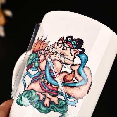 China Brand Decorative Custom Logo Excellent Quality UV Sticker Transfer Stickers For Bottle Handbags Food Packaging Box for sale