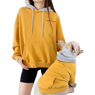 China 2020 Breathable Spring and Clothing Cat Teddy Two Feet Apparel Dog Persian Cat Parent Sweater of Autumn Korean Style Pet and Owner for sale