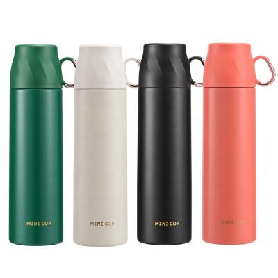 China Sustainable Logo Double Wall Stainless Steel Portable Custom Vacuum Thermos Flask Insulated Recycled Water Bottle for sale