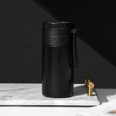 China New viable 304 stainless steel mini small capacity tea cup and water separation thermos mug portable desktop tea cup for sale