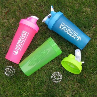 China Sustainable Ronya Custom Logo Drinking Plastic Water Bottle 700ml Protein Shaker For Fitness for sale