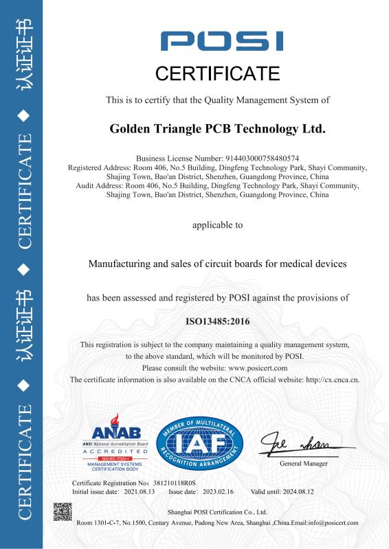 ISO 13485:2016 - Golden Triangle Group Ltd