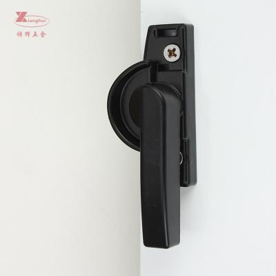 China Black Aluminium Window Latch Sash Lock Door Window Handle Lock Easy Installation for sale