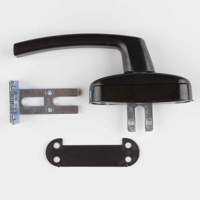 China Aluminum Alloy Casement Window Handle with 45cm Shift Fork Length Powder Coated Black for sale