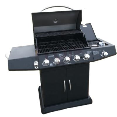 China Europe Garden BBQ Cart Family Party BBQ Grill Machine Easily Assembled 6 Burners Gas BBQ Cart Machine With CE for sale