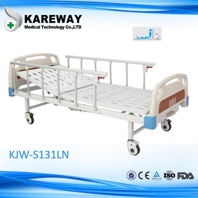 China Powder Coated Steel Motorized Hospital Bed , 5 Inches Castors Electric Hospital Beds With Side Rails for sale