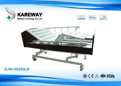 China Three Cranks Manual Hospital Bed , Convenient Home Care Bed Lift Fall Flexibly for sale