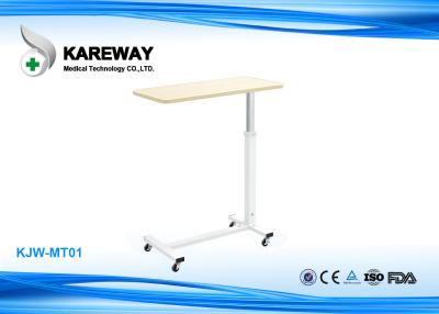 China Folding Patient Hospital Tray Table , ABS Bedside Table For Hospital Bed for sale