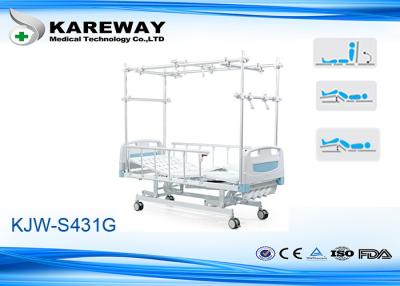 중국 수동 다리 견인 장치 정형외과 조정가능한 침대 4 기능은 5 인치 얼굴을 피마자 두배로 합니다 판매용