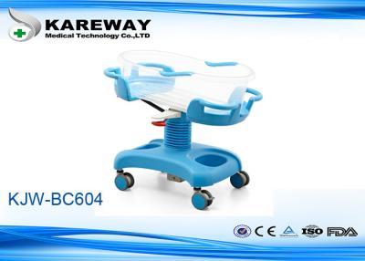 China Blue Color 3 Functions Pediatric Hospital Beds Baby Cart Gas Spring Operated  With Weight Scale for sale