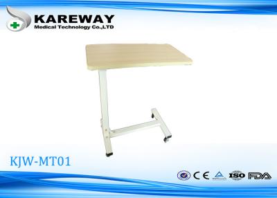 China Movable Wooden Tray Tables , Hospital Dining Table Match With Care Bed KJW-MT 01 for sale