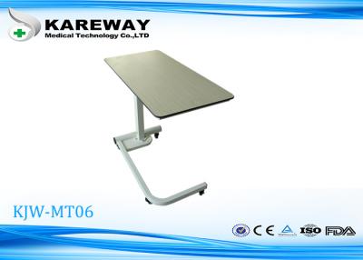 China Durable Medical Bedside Table, Hospital Over The Bed Tables With Wheels,Stable Base Frame KJW-MT06 for sale